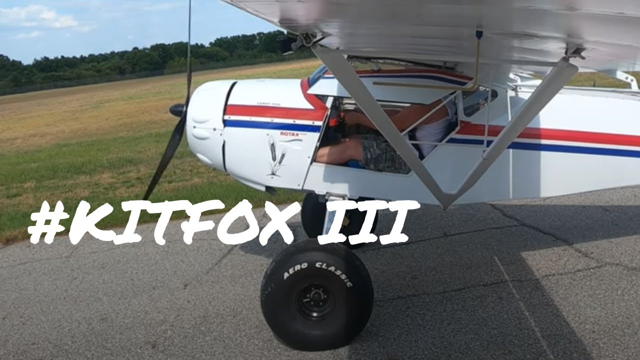 My 2nd flight in my new to me Kitfox Model 3 Taildragger | Kansas