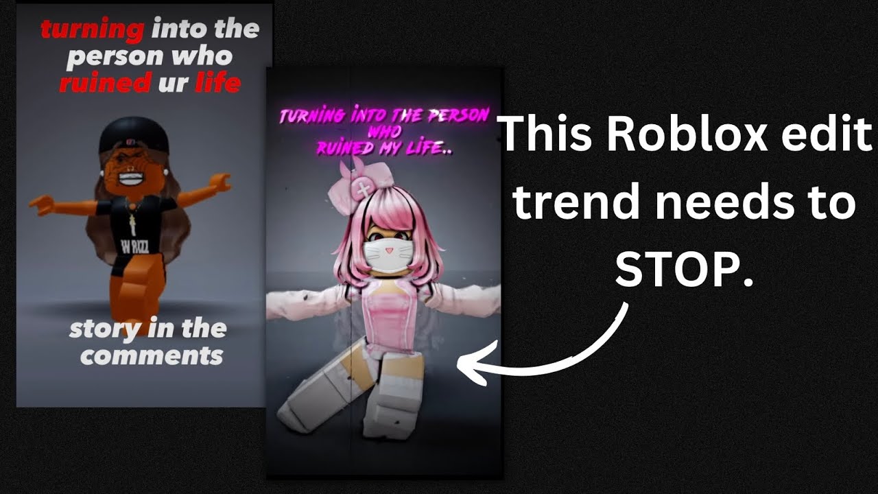 Этот тренд на редактирование в Roblox нужно прекратить. || Драма/тирада в Roblox 2023