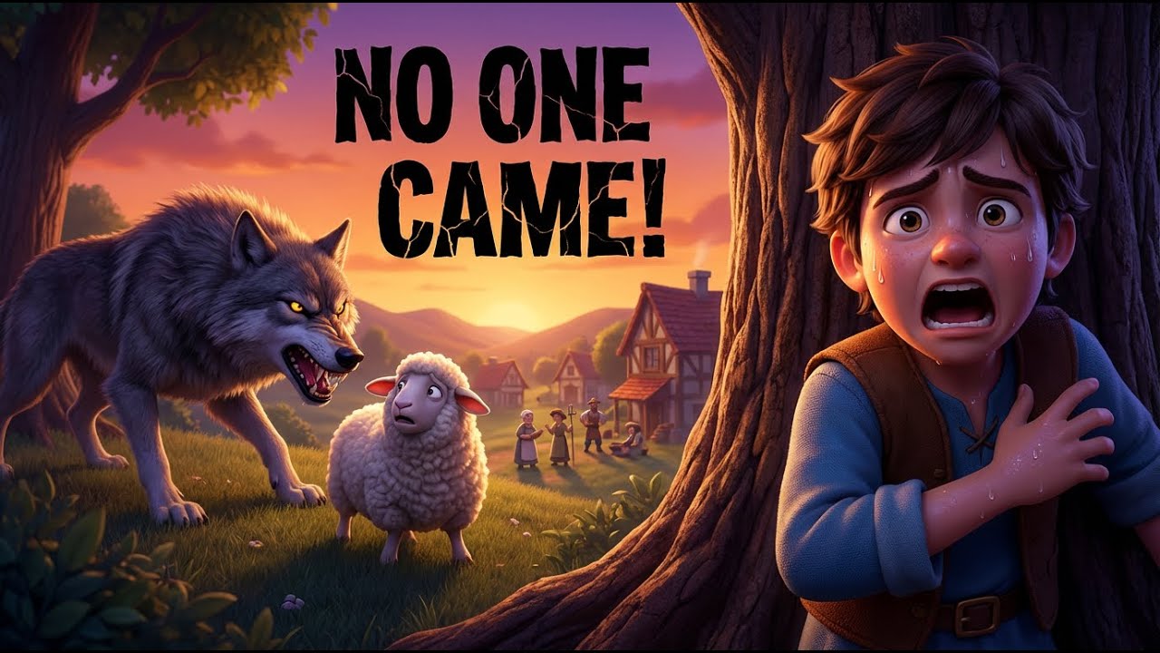 The Shepherd Boy's Biggest Mistake | The Boy Who Cried Wolf Story 🐺😱