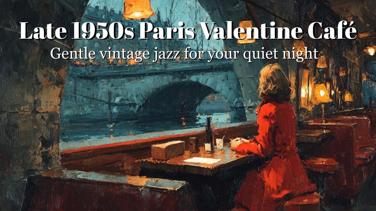 [Jazz Playlist] Late 1950s Paris Valentine Café | Gentle vintage jazz for your quiet night