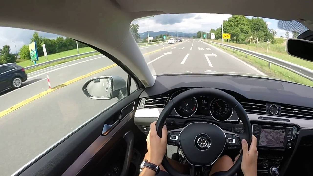 Volkswagen Passat B8 2016 2.0 TDI - POV Highway Drive