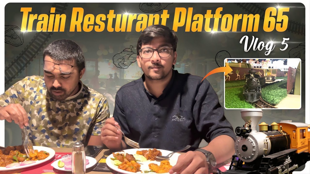 Platform 65 Train Restaurant Dilsukhnagar Vlog 😍#vlogs #vlog #trendingvideo #food #foodie #foodvlog