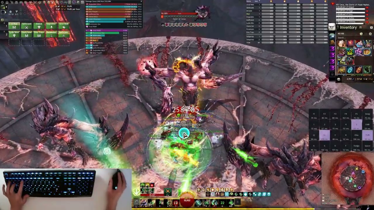 GW2 - Cerus CM Double Flower Strat - 1 Kit Condition Mechanist PoV (With Hand Cam)