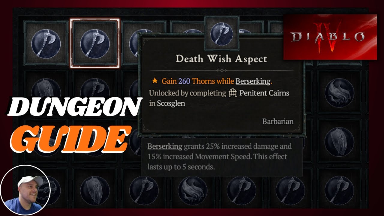 How to get Death Wish Aspect | Diablo 4
