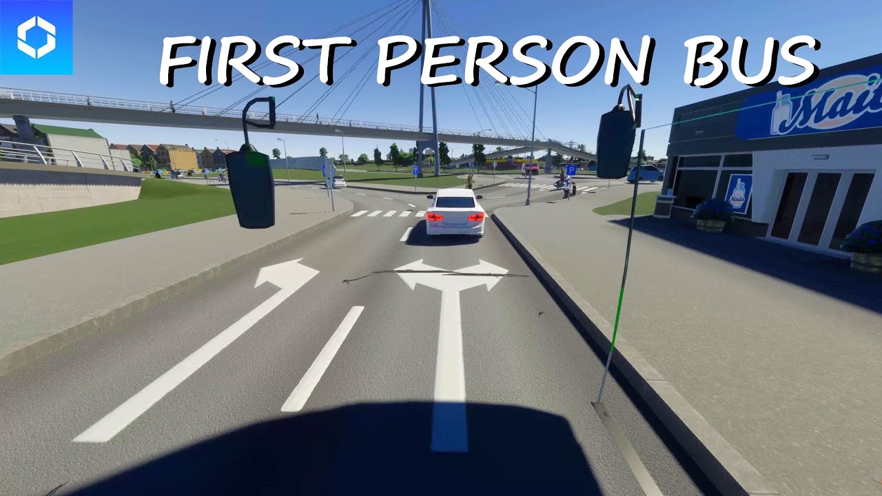 Cities Skylines 2 - FIRST Person Drive - BUS Linie 4 Cab drive