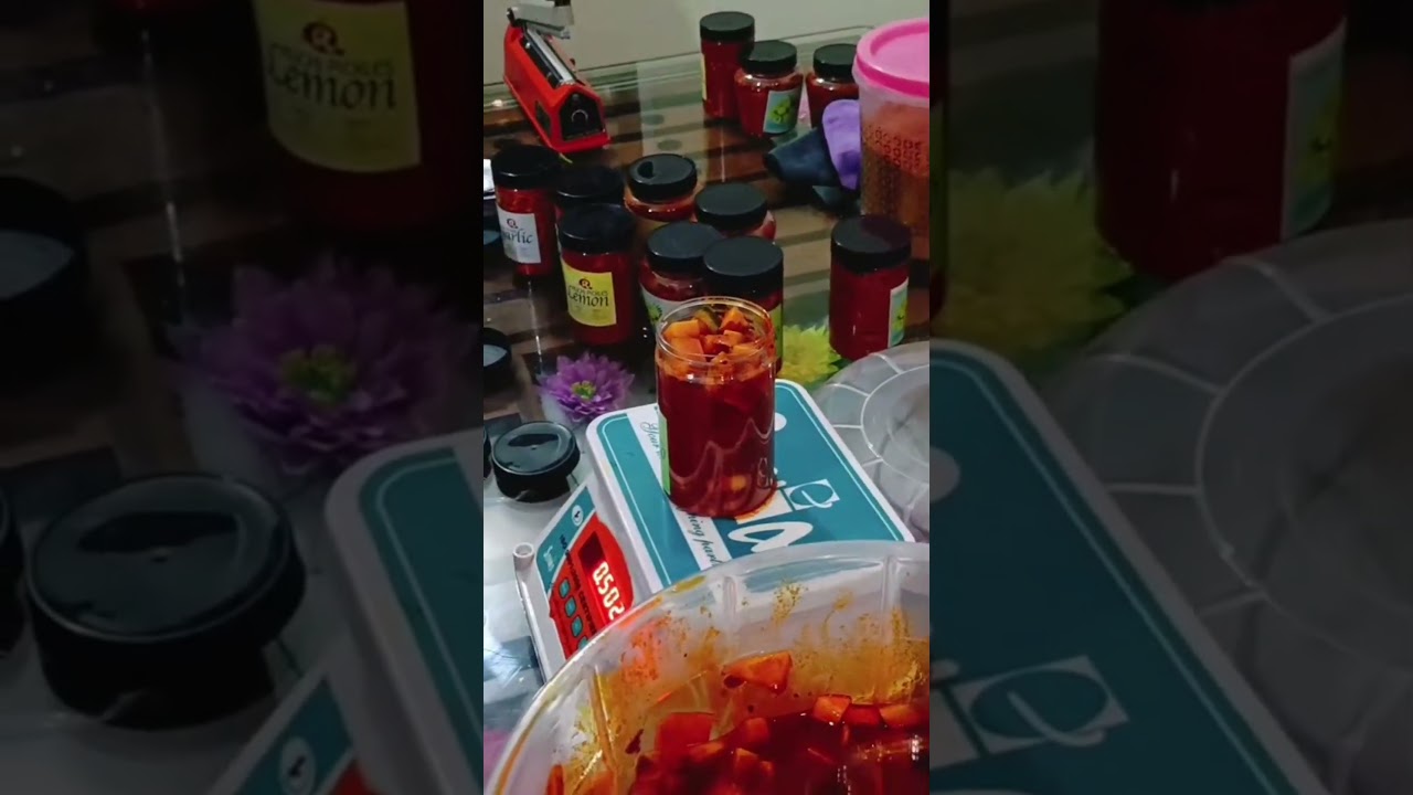 cut mango pickle packing🤤