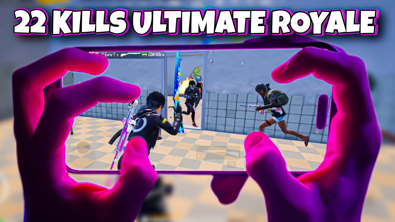 22 Kills in Ultimate Royale with HANDCAM | PUBG Mobile