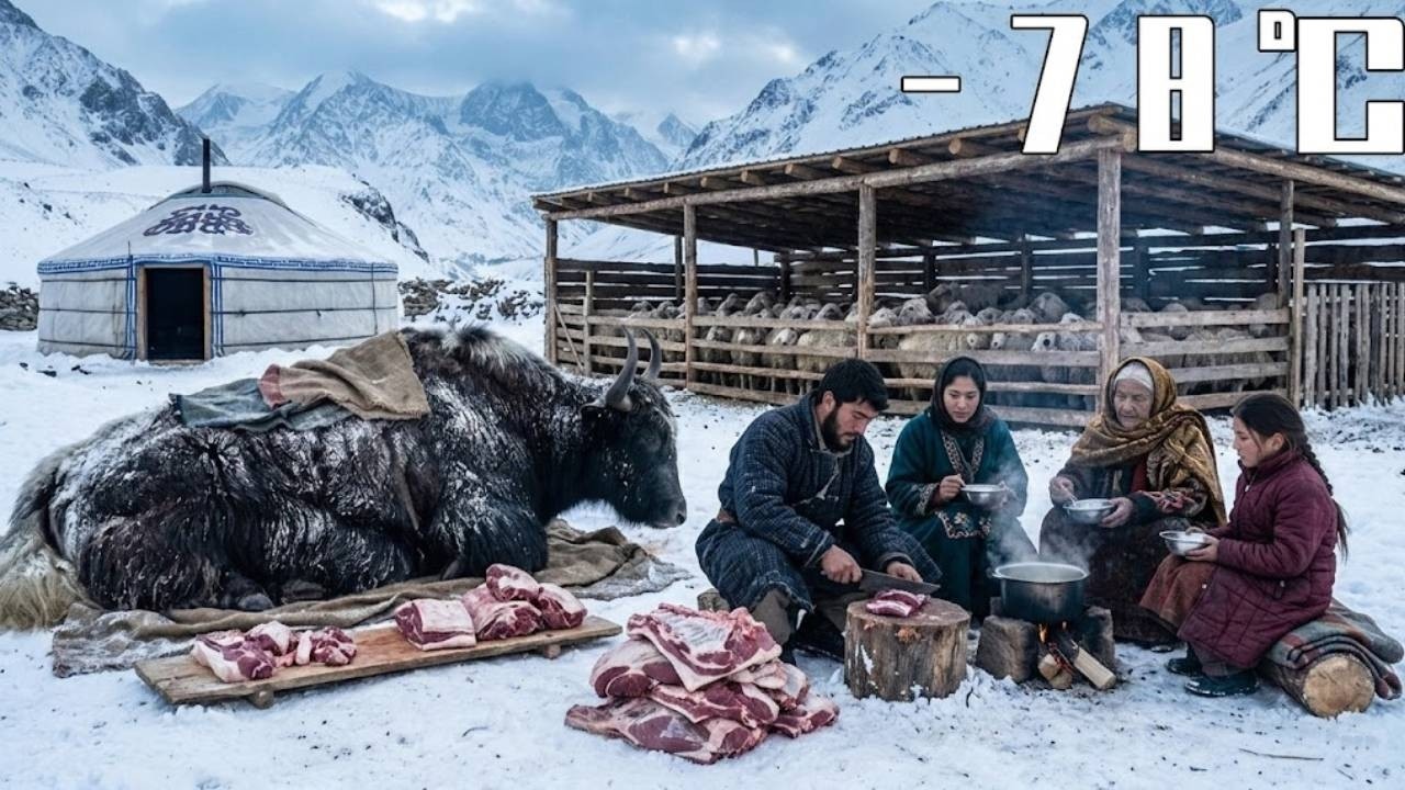 Выживание в Афганистане при –78°C: охота на дикого яка, готовка с семьёй и борьба с волками