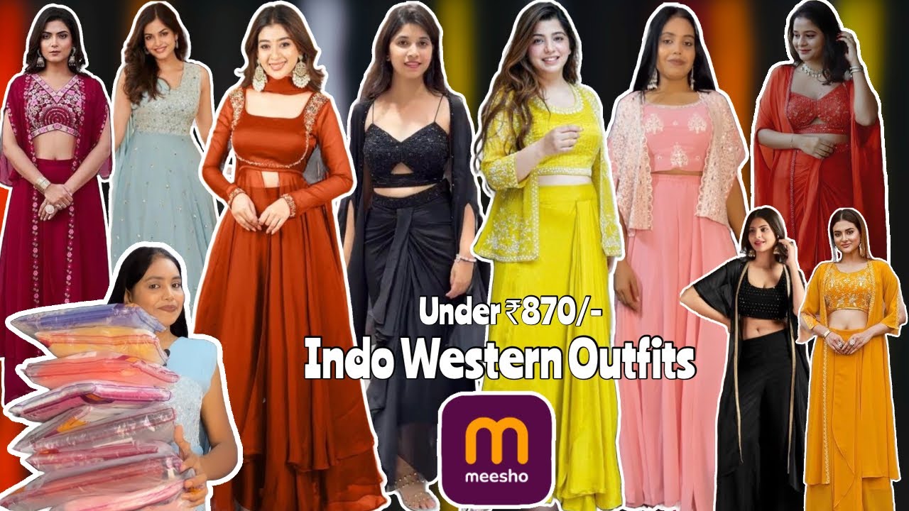 Meesho 😍 Indo Western Outfits | Indo Western Outfits From Meesho 🛍️ | Under ₹870/- 😱 #indowestern 