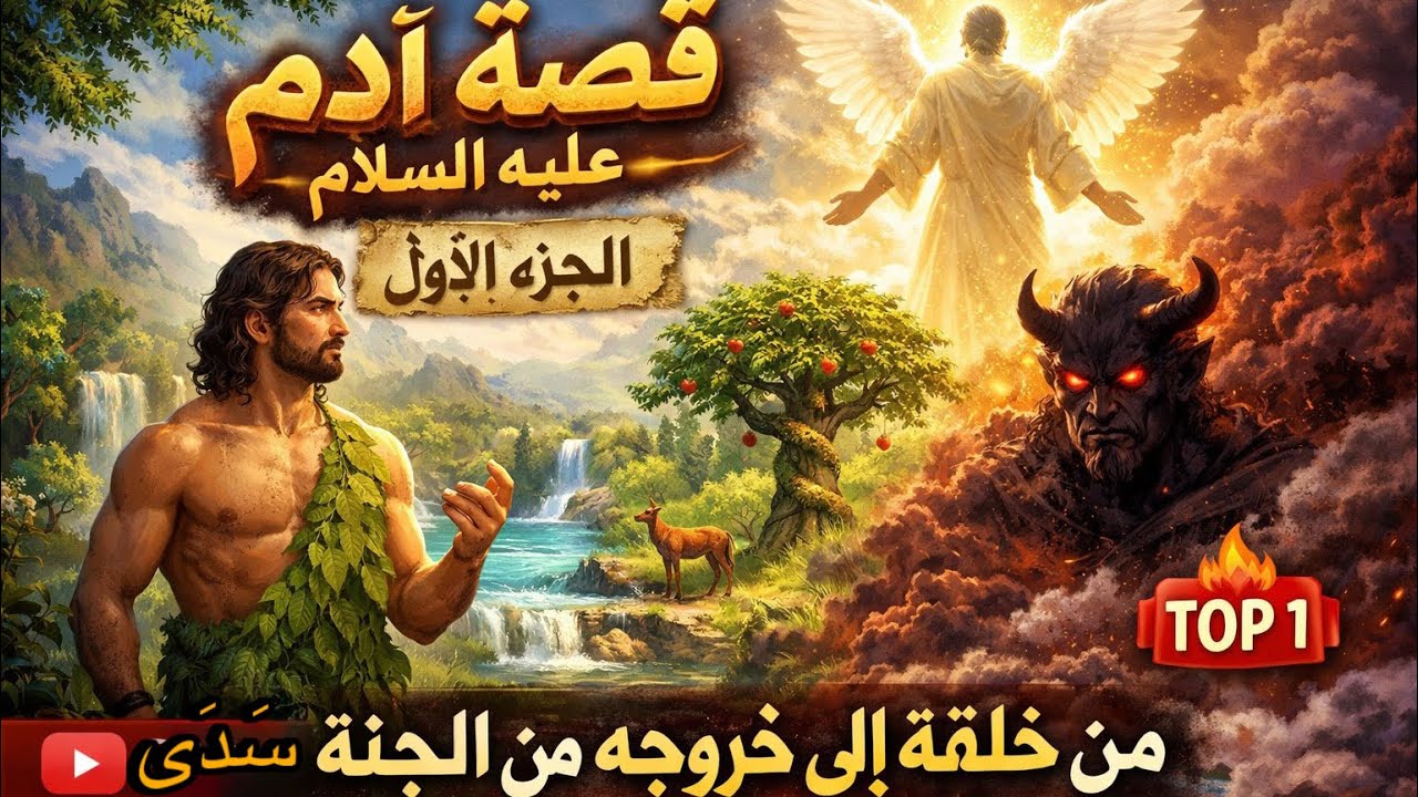 قصة آدم عليه السلام | البداية التي غيّرت مصير البشرية 🔥(ج 1)