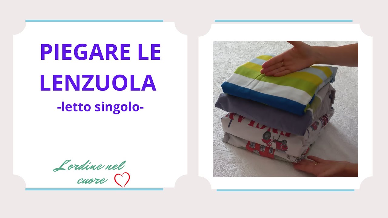 COME PIEGARE LE LENZUOLA (FOLDING SHEETS)
