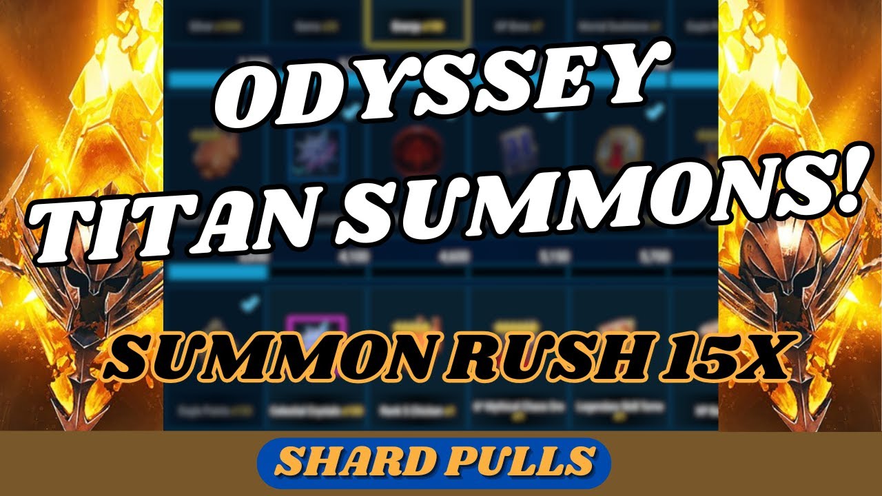 Wrapping Up The Odyssey Titan Event! | Shard Pulls | RAID: Shadow Legends