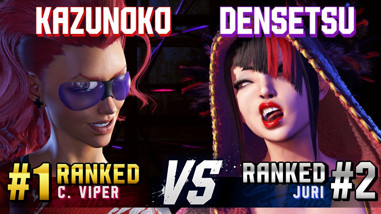 SF6 ▰ KAZUNOKO (#1 Ranked C.Viper) vs DENSETSUSP (#2 Ranked Juri) ▰ High Level Gameplay