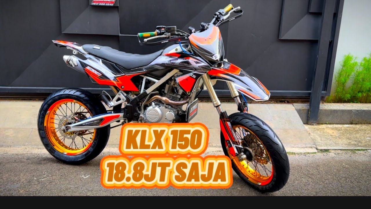 CUMA 18.8JT‼️ KAWASAKI KLX 150 SUPERMOTO. MINAT CEK DESKRIPSI VIDEO
