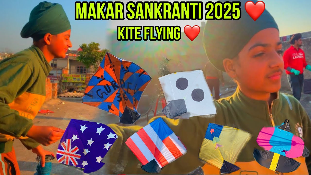 Makar sankranti 2025 kite flying❤️|| Batala #trendingvideo #viralvideo #kiteflying #makarsankranti
