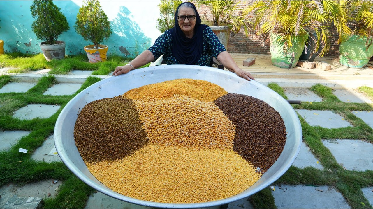 NAMKEEN MIXTURE | 5 Types Of Dal Fry | Indian Snacks | veg Village Food
