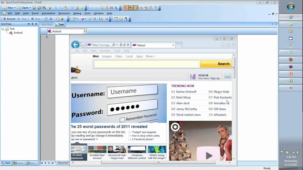 QTP Training Day 12 3 min preview VB Scripting Descriptive Programming Frameworks