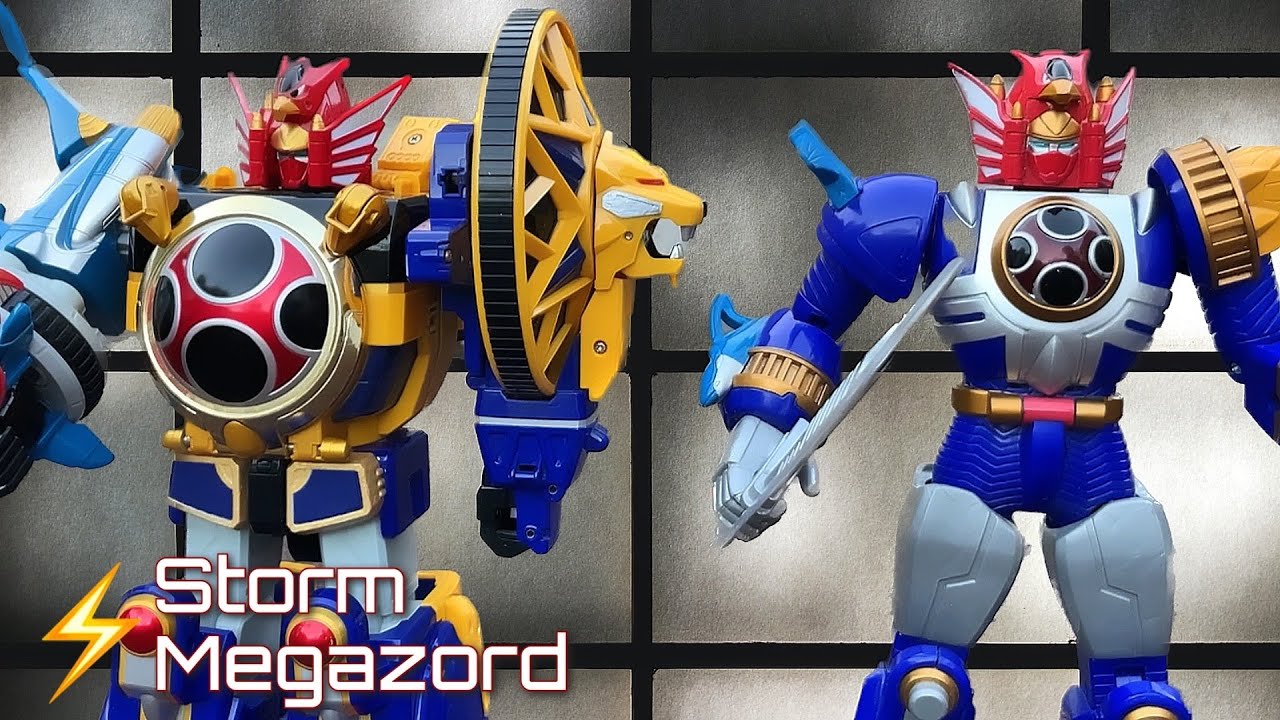 Обзор игрушки «Deluxe and Lightning Storm Megazord» (Power Rangers Ninja Storm, 11 сезон)
