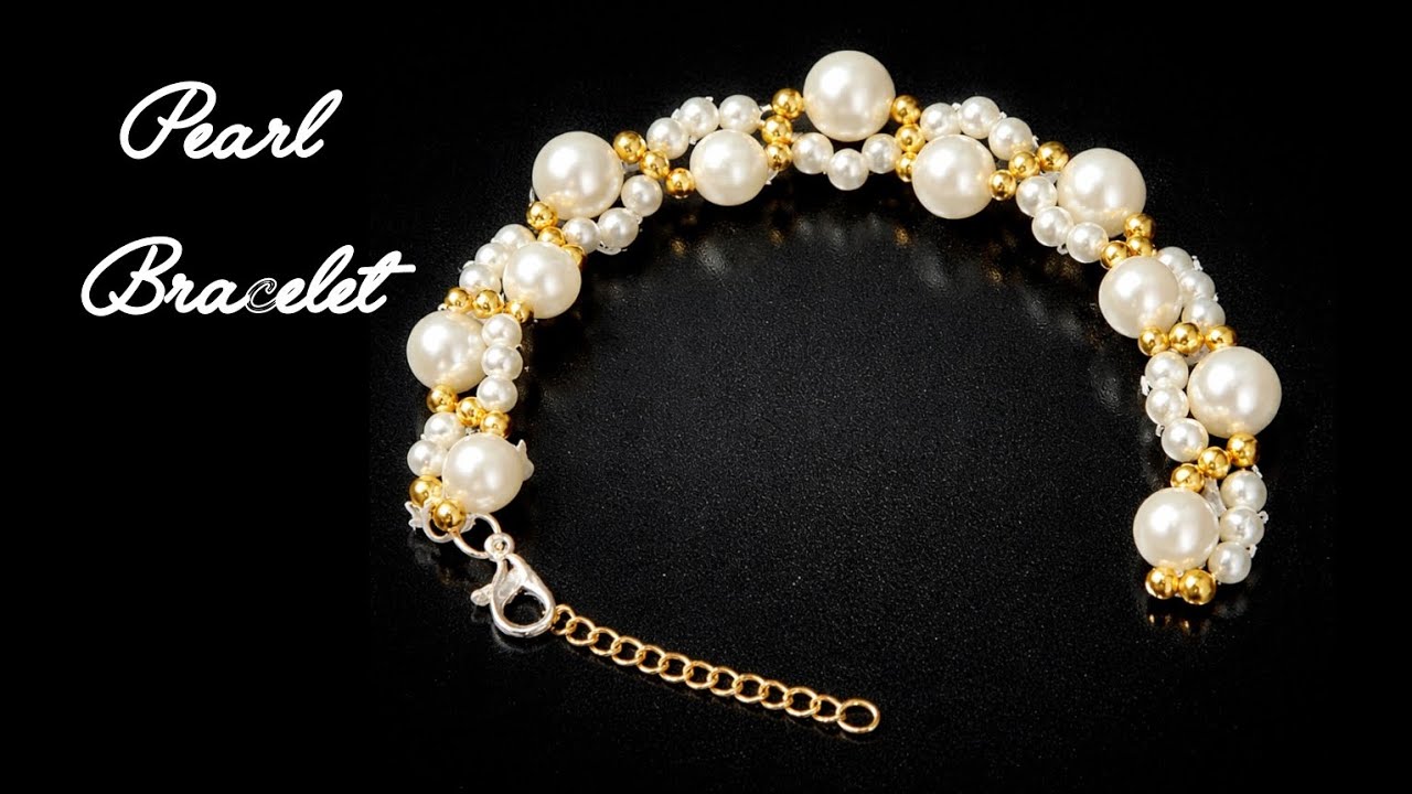 Handmade pearl bracelet tutorial..#diy #shorts #viral #tutorial #bracelet 