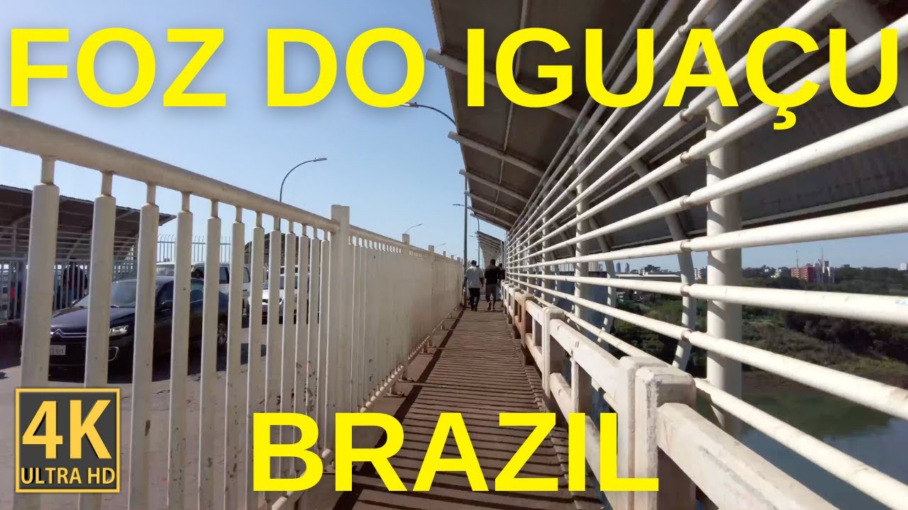 Foz do Iguaçu, Brazil Walking Tour (4K)