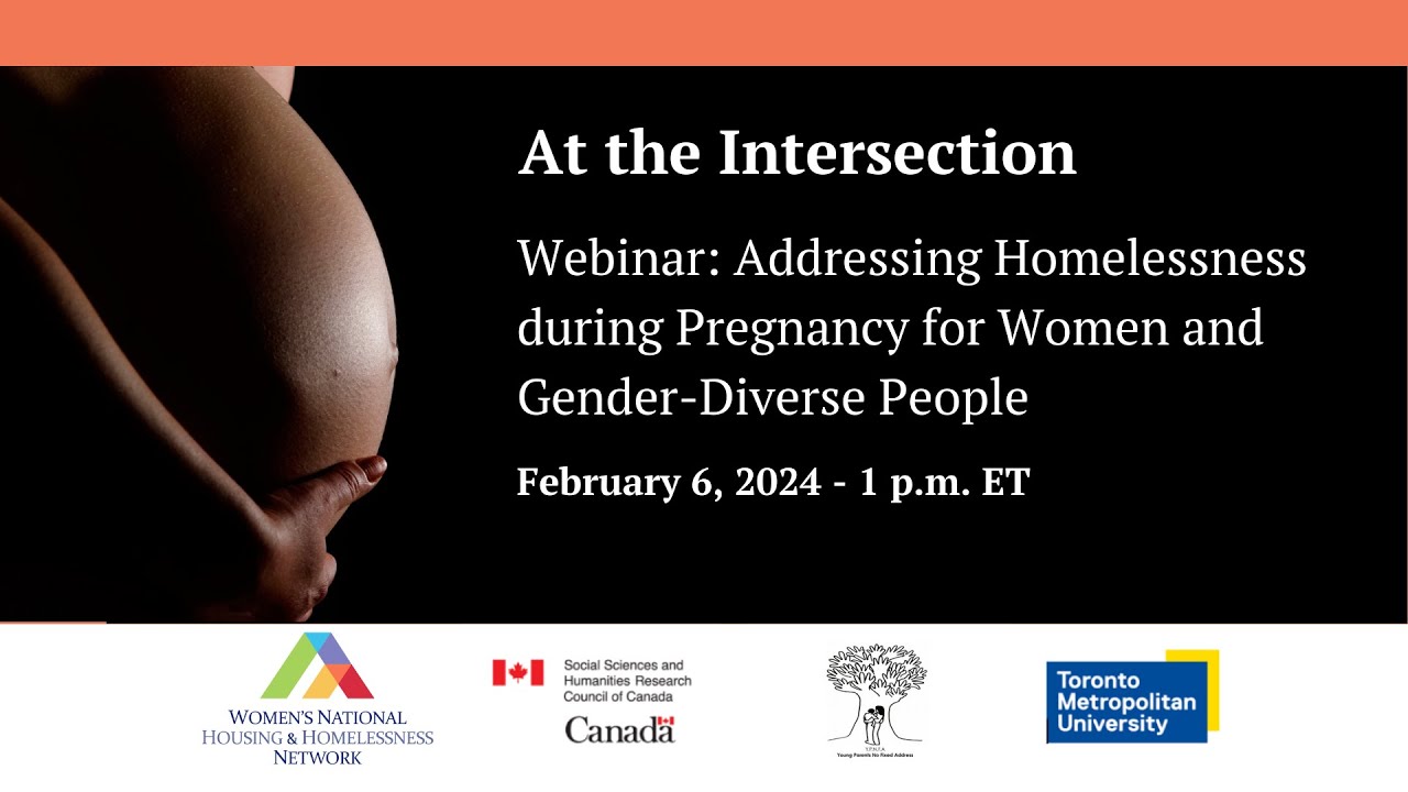 Addressing Homelessness during Pregnancy for Women & Gender diverse People Webinar