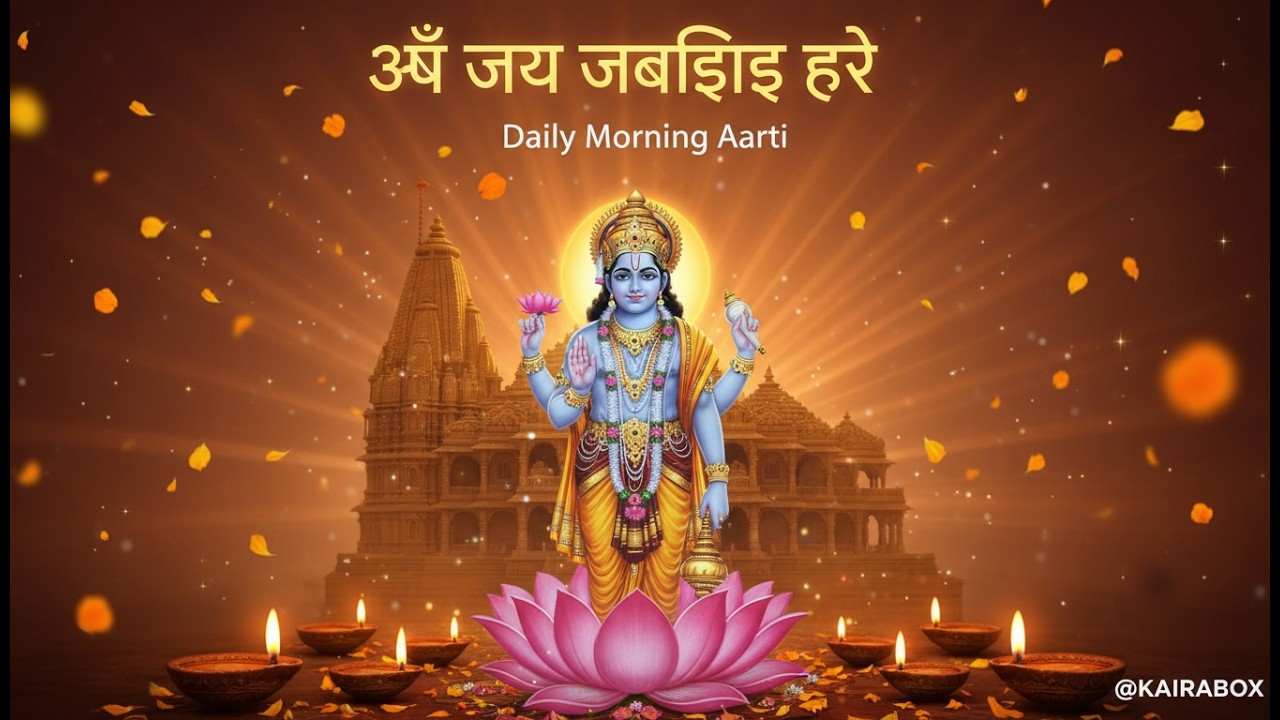 ॐ जय जगदीश हरे, |om jai jagdish hare aarti |daily prayer | devotional song|ai song  @KAIRABOX ​