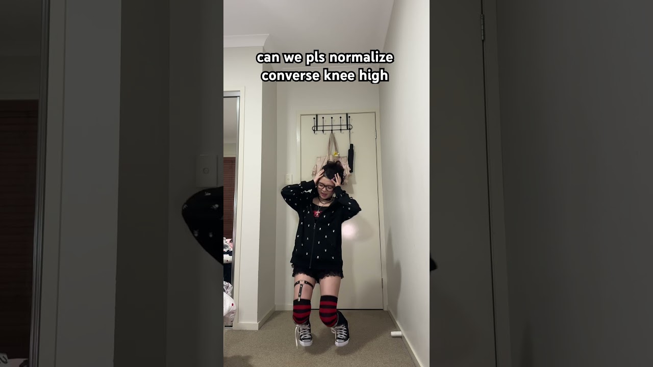 how to style converse knee high 101 #fashion #ootdguide #ootd #conversekneehigh #converse