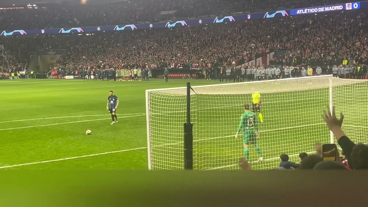 Hakan Calhanoglu perfect penalty. Atletico Madrid vs Inter. UEFA Champions League 2024