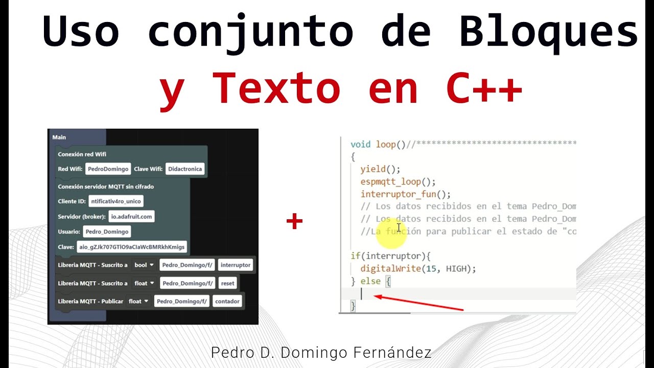 Programación de Arduino y Esp32 en C++ apoyada en recursos gráficos para IOT