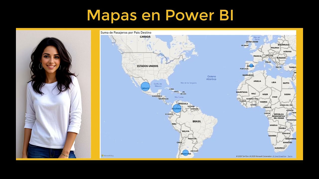 Crear un mapa de pa&iacute;ses en Power BI 2025