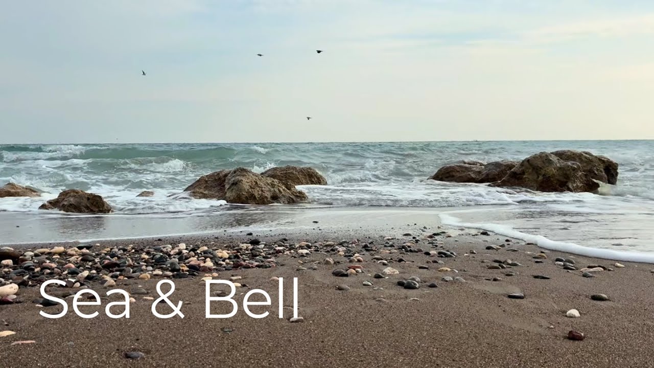 5 minutes of winter sea and bell | 5 минут зимнего моря и колокольчика