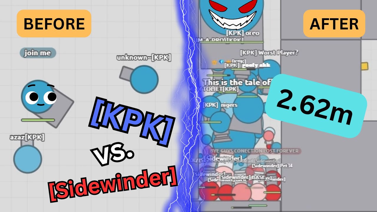 2.62m Annihilator - Growth Clan Wars! Complete Takeover by [KPK] Clan in Arras.io!!! || KePiKgamer