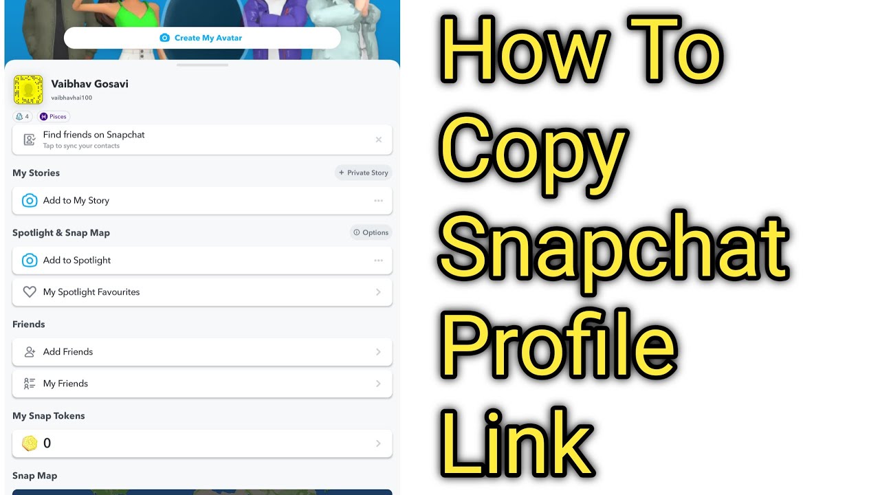 How To Copy Snapchat Link | Snapchat Copy Profile URL Link | Snapchat Profile URL