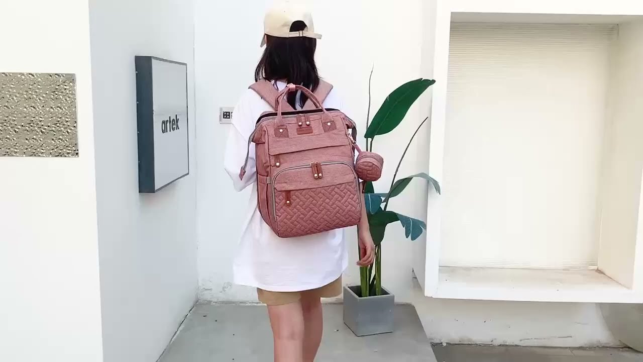 Stylish Baby Diaper Bag Backpack | Changing Station & USB Port#BabyDiaperBag #ParentingEssentials