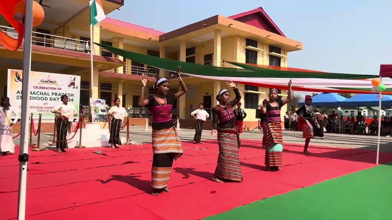 Group dance by GPS school Gunanagar/late vlog /@Meghachowtang 