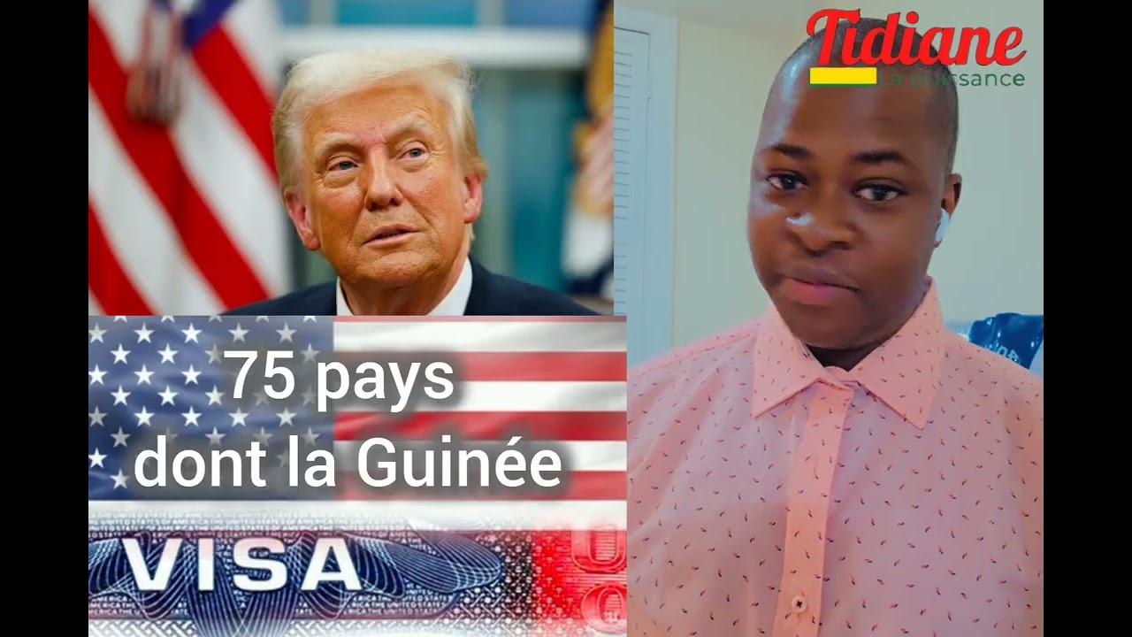 🚨 USA 🇺🇸 :  La Guinée fait partir parmis les 75 pays suspendus  pour les visas immigrants . 