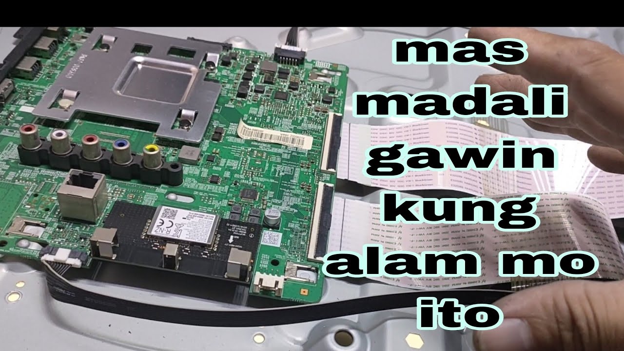 samsung model UA55RU7300G on & off