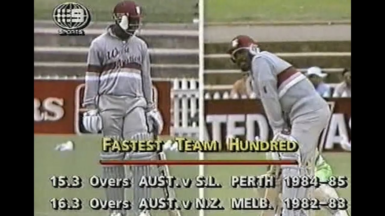 The most fearsome opening batting duo in the 80s. Greenidge and Haynes vs Pakistan Adelaide 1989