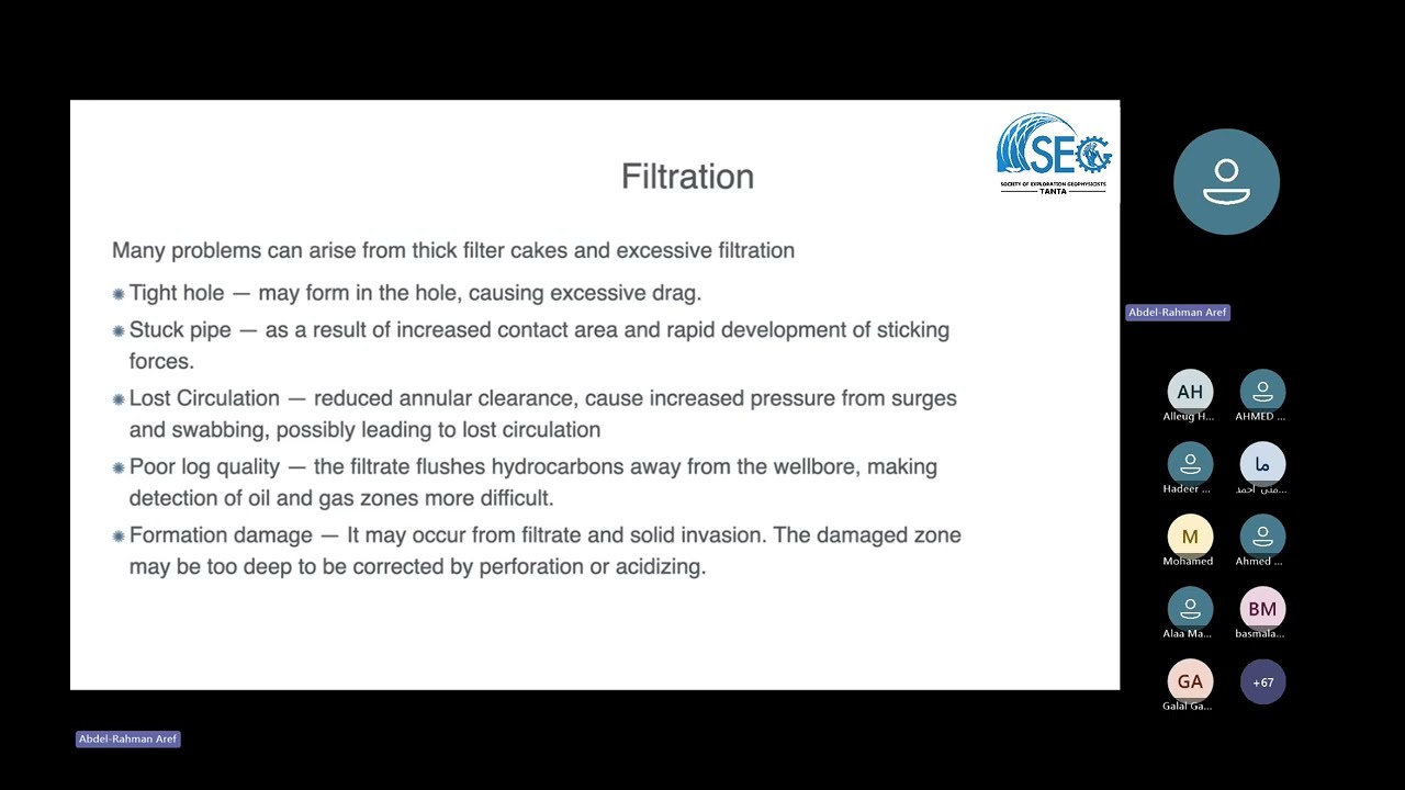 SEG Courses | Basic Mud School | (4) Filtration Control