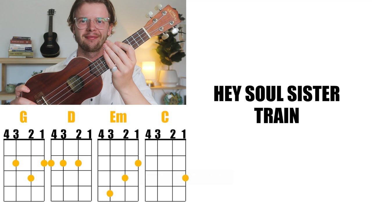 Hey Soul Sister - Train (Ukulele tutorial and play along)