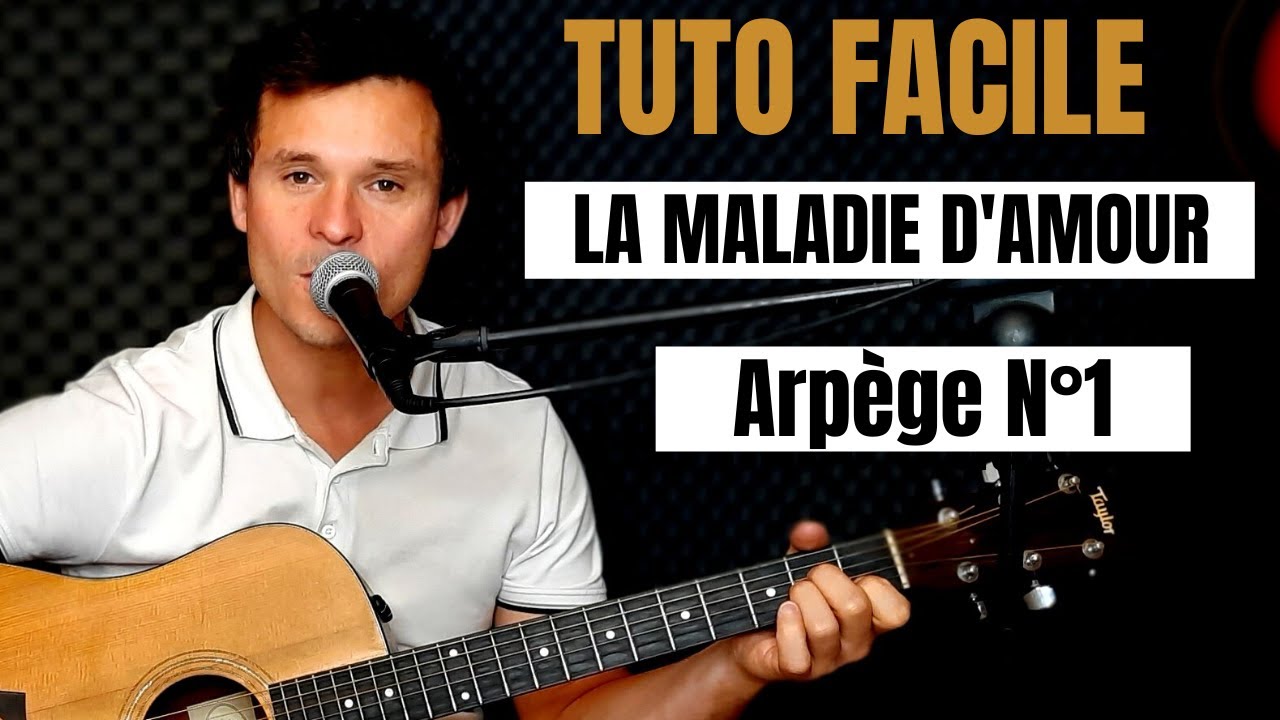 Tuto guitare Michel Sardou - La maladie d'amour (Accords et Paroles)