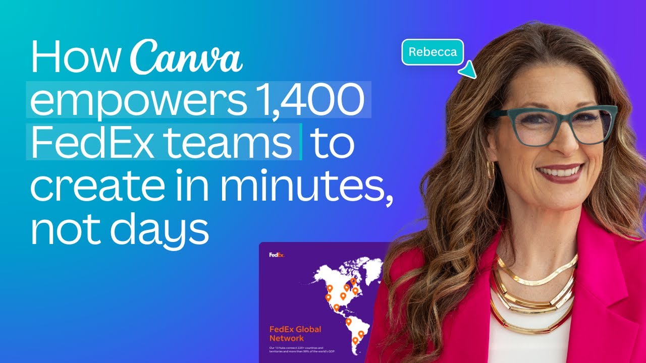 How Canva empowers 1,400 FedEx teams to create in minutes, not days