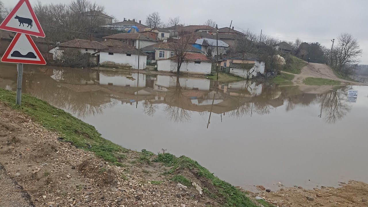 An İtibariyle Canlıyayın Edirne Elçili  Sular Çekiliyor Evlerden!🤔