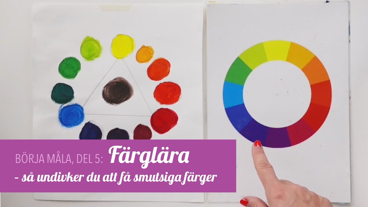 Börja måla, del 5: Färglära - så undviker du att få smutsiga färger!