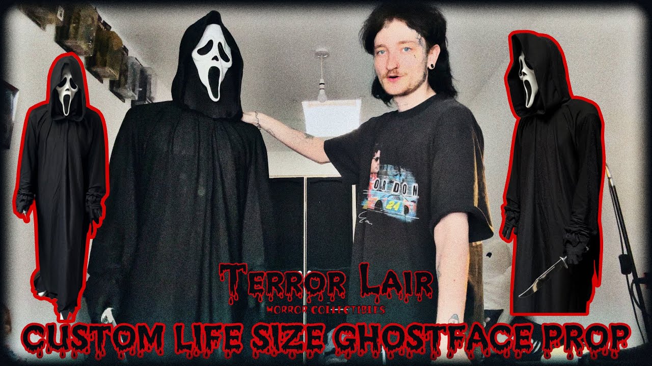 OUR DIY LIFE SIZE GHOSTFACE PROP | Terror Lair - Horror Collectibles