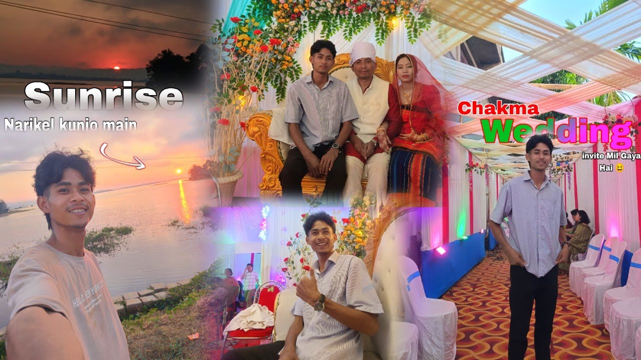 Sunrise 🌄 Narikel kunjo main || Fhani bushan & Jusmit || Chakma Weding Vlogs 