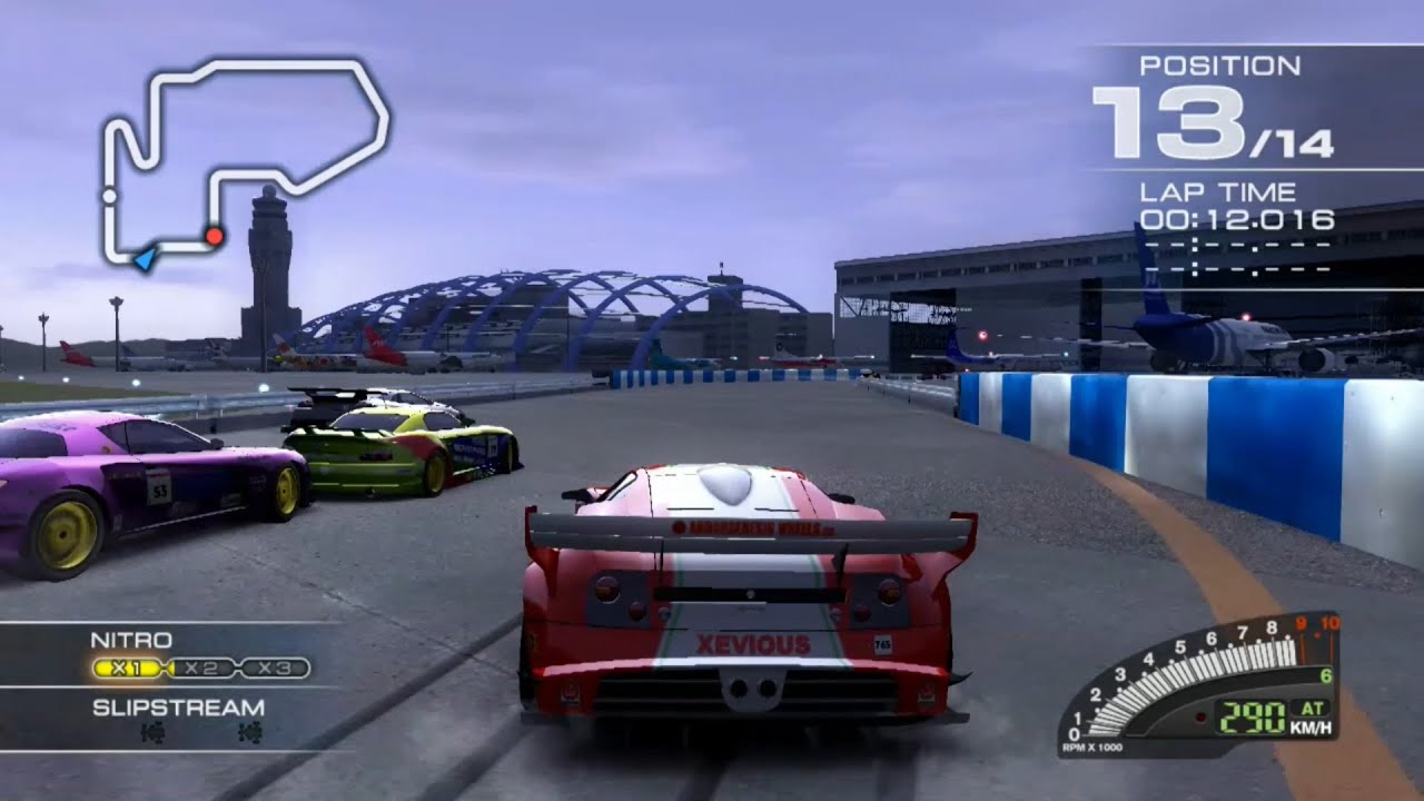 Ridge Racer 7 Maker's Trial KILIK with FatalitaComplete at Airport Lap R [Control view]