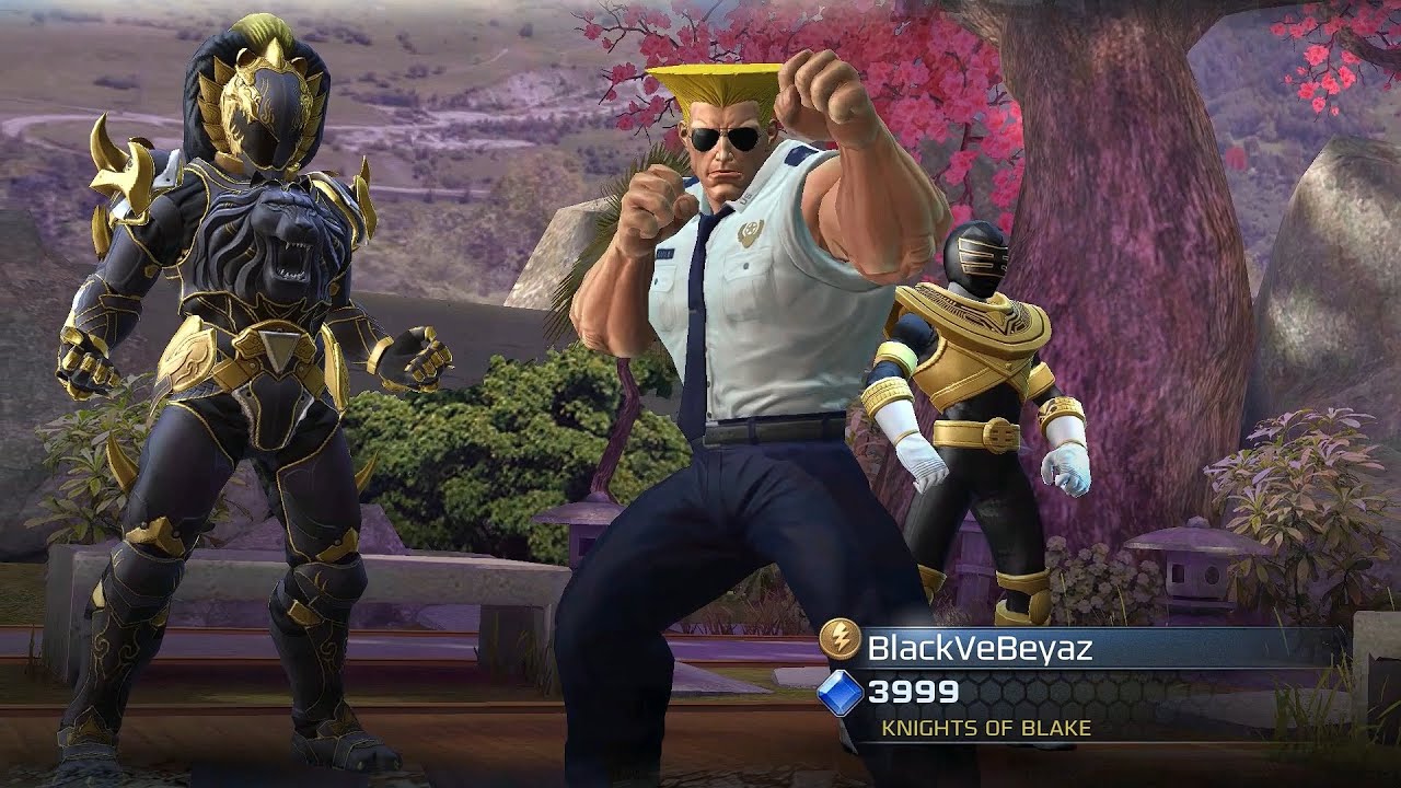 Guile Street Fighter V Power Rangers Legacy Wars Gamaplay
