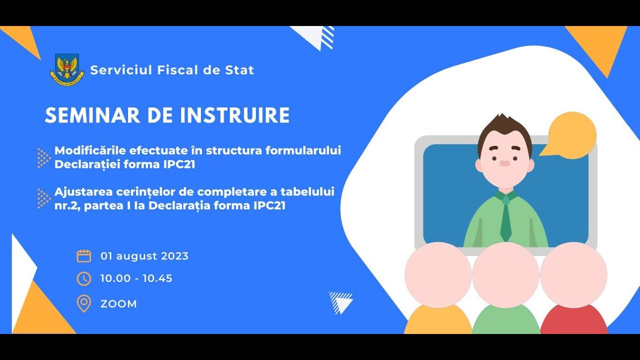 Modificări efectuate în formularul Declarației IPC21