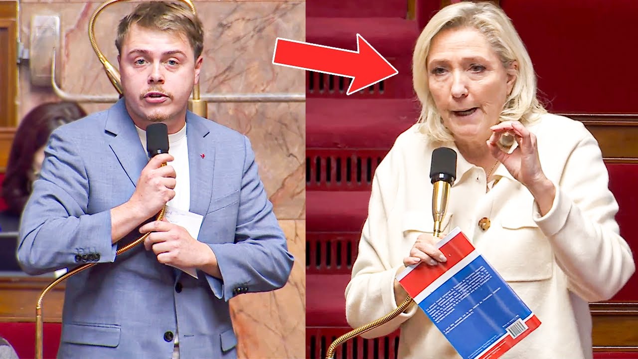 Louis Boyard PROVOQUE Marine Le Pen, elle R&Eacute;PLIQUE violemment !